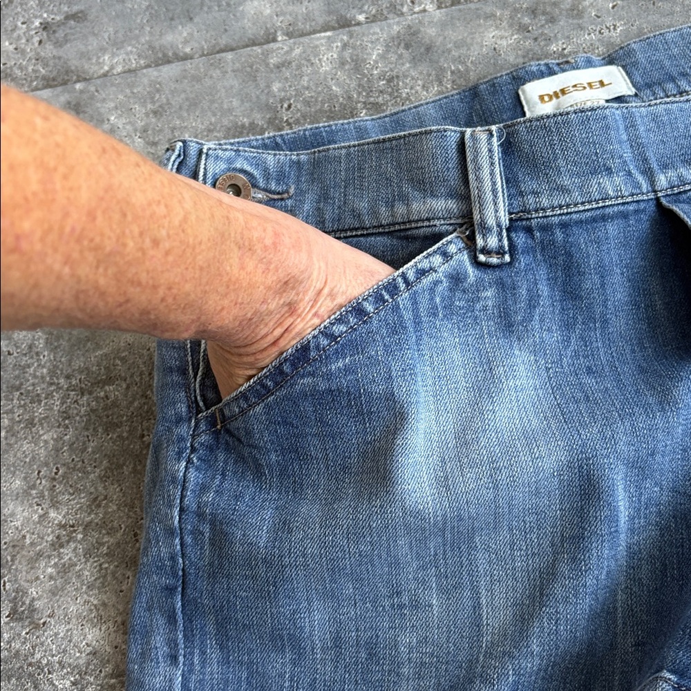 Diesel Classic Blue Jean Shorts - Picture 6 of 6